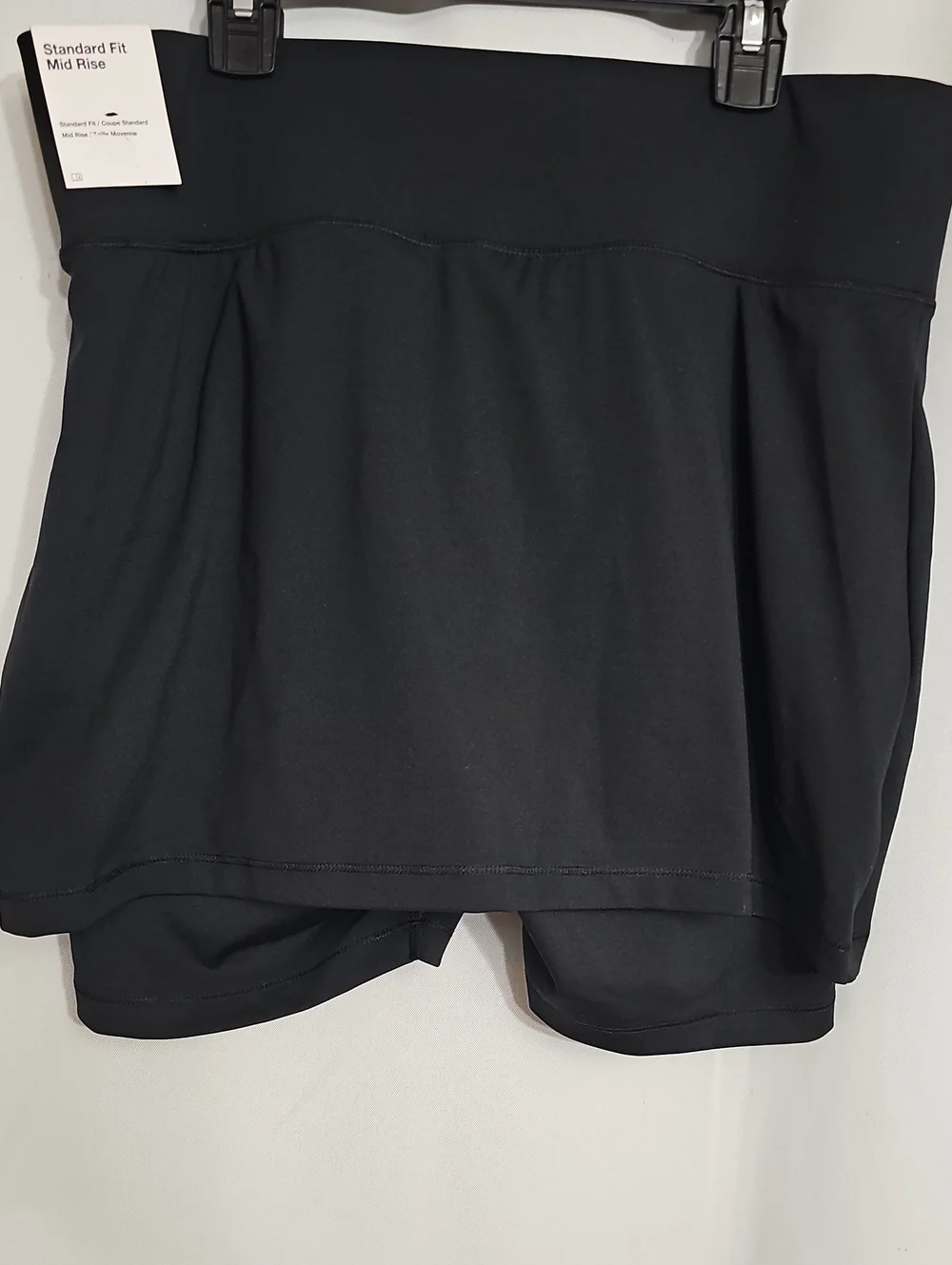 Nike Running Skirt Shorts Skort Standard Fit Mid Rise Women's Large Black Volt